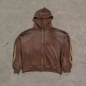 Nouvel Arrivage Survêtements Homme Hiver Grande Taille en Coton Éponge Couleur Unie Vente en Gros Faible MOQ Couleur Personnalisable - Product Image 2