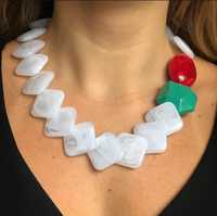 Collier en perles naturelles au design unique, nouvelle mode, perles d'agate teintes, perles de jade, pendentif œil de chat, perle d'eau douce, bijoux tendance