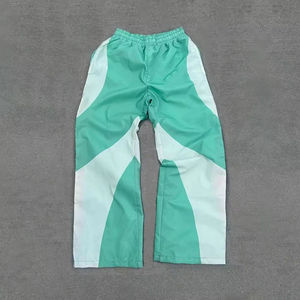 Pantalon de survêtement évasé surdimensionné personnalisé pour hommes, noir, poids lourd, éponge française 500 g/m², jambe large, pantalon évasé décontracté - Product Image 6