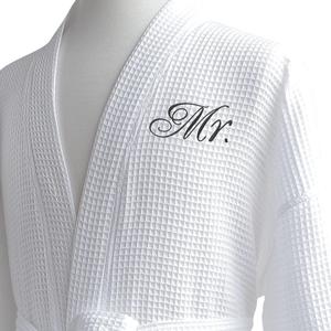 Luxury Lightweight 100% Cotton Terry Bath Robe for Women Men Sleepwear Kimono Dressing Gown with Belt Closure - Product Image 3