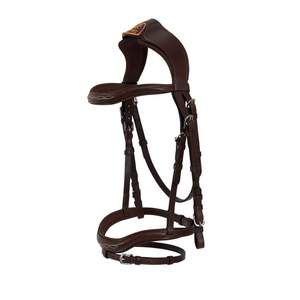 Bride de cheval de haute qualité Bride en cuir véritable avec des brides de cheval de course personnalisées rembourrées - Product Image 1