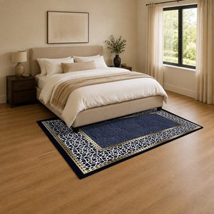 Tapis de salon multicolores neutres modernes vintage imprimés numériquement, lavables en machine, en chenille, antidérapants, vente en gros RUGS DEPOT LXDP-0516 - Product Image 3