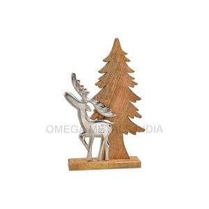 Árbol de Navidad de alta calidad y estatuilla de Navidad de alce al por mayor adornos de decoración de Navidad hechos en la India - Product Image 5