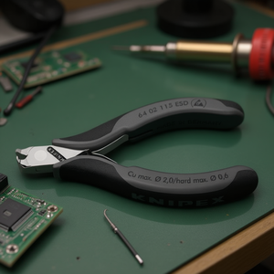 คีมตัดปลายสายไฟ Knipex Electronics หัวขัดเงา พร้อมด้ามจับหลายส่วนประกอบ ป้องกันไฟฟ้าสถิต - Product Image 3