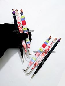 แหนบต่อขนตาแบบโค้ง 90 องศา ลายฮาโลวีน พร้อมตุ๊กตาฮาโลวีนตัดลาย  สำหรับต่อขนตา  อุปกรณ์เสริมความงาม - Product Image 3