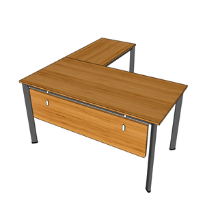 Modern Oval Bamboo L-Shaped <b>Computer</b> <b>Desk</b> 140x150cm BFOB009 - Product Image 4