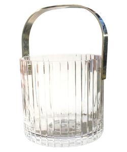 Modern clear glass <b>ice</b> bucket with smooth finished and neat structure crafted for versatile home decor - Product Image 5
