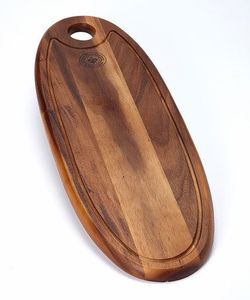 Tabla de cortar de madera de acacia con mango, tabla de cortar duradera para queso - Product Image 6