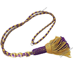 Exquisito cordón cruzado pectoral para vestimentas litúrgicas con borla con flecos en color y longitud personalizados a la venta - Product Image 5