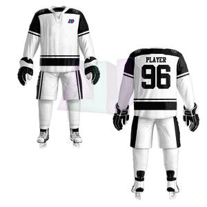 Conjuntos de Uniformes de Hockey sobre Hielo de Alto Rendimiento, Tela 100% Poliéster, Tecnología Transpirable que Absorbe la Humedad, Colores y Tallas Personalizables - Product Image 2