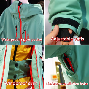 Conjunto de Traje de Esquí Personalizado para Invierno, Chaqueta de Nieve Impermeable y Cálida de Dos Piezas con Diseño Resistente al Viento y al Desgaste - Product Image 2