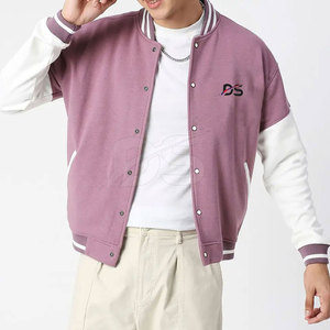 เสื้อแจ็คเก็ตเลตเตอร์แมนผู้ชายสำหรับฤดูหนาว ผลิตจากวัสดุเนื้อนุ่ม เป็นมิตรต่อสิ่งแวดล้อม น้ำหนักเบา โลโก้ด้านหน้าปรับแต่งได้ คุณภาพสูง แฟชั่น - Product Image 4