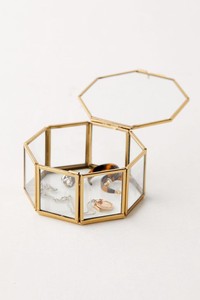 Belle boîte en verre faite à la main avec cadre en métal décoratif Cadeau miniature But B pour l'affichage de l'emballage de bijoux Prix de gros - Product Image 4