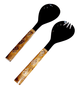 ชุดช้อนสลัดเขาควายธรรมชาติ,สินค้ามาใหม่ชุดช้อนสลัดผัก - Product Image 1