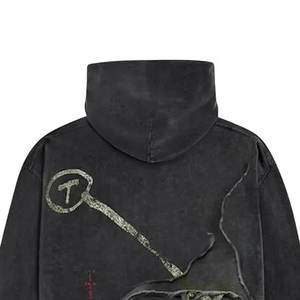 Sudaderas con Capucha para Hombre, Estilo Urbano Otoñal, Bolsillo Sólido, 250 g/m², 100 % Poliéster, Tela de Felpa, Logotipo Personalizado Bordado, Estilo Vintage, Talla Grande, MOQ Bajo - Product Image 5