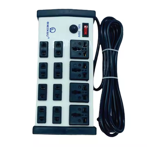 Enchufe de extensión de alimentación OMINSU 4 Universal + 8 dos pines 2000W con cable de 2,5-4,5 m - Product Image 1