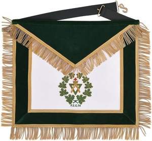 Kit de delantal de cuero masónico de alta calidad Regalia Lodge, cuello malleído de Memphis, logotipo personalizado de 66 grados, diseño elegante a la moda - Product Image 5