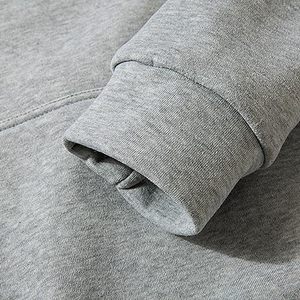 Ensemble de survêtement streetwear personnalisé pour homme en coton, coupe droite, éco-responsable, avec sweat à capuche en polaire d'hiver et pantalon à épaules tombantes, vierge - Product Image 6