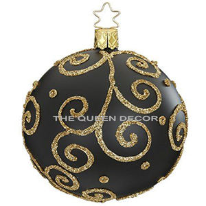 Estilo moderno Acero inoxidable Metal Forma redonda Acabado dorado Adorno de Navidad Campana Tela Papá Noel Eléctrico - Product Image 5