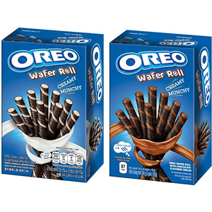 Oreo แป้งกรอบวานิลลา54กรัมแผ่นเวเฟอร์ม้วนใส่น้ำตาลกลูโคส