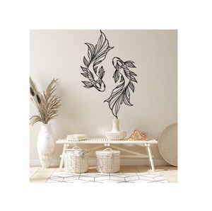 Arte de pared de metal abstracto moderno personalizable para la decoración interior de la sala de estar disponible al mejor precio al por mayor - Product Image 6