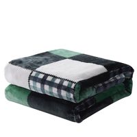 Fabrik-Großhandelspreis Superweiche Mikrofaser-Sherpa-Flanell-Fleece-Decke Blumen-/Einfarbiges Muster Für Alle Jahreszeiten Geeignet