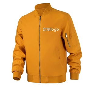 ... Chaqueta bomber transpirable para hombre con puños acanalados y cuello de tela ligera ideal para capas de estilo casual y uso al aire libre - Product Image 4