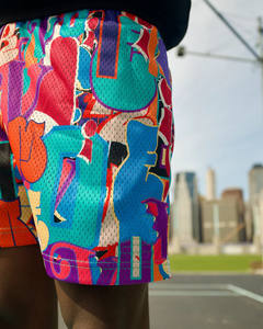 Vente en gros de shorts de gymnastique de basket-ball pour hommes entrejambe de 5 pouces respirant 100% polyester design de rue haute avec poches en maille lourde - Product Image 5