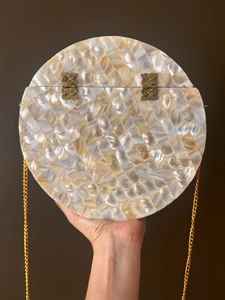 Bolso de mano hecho a mano con madreperla para mujer, bolso de noche de lujo con madreperla, elegante bolso de mano nupcial a bajo precio - Product Image 3