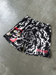 กางเกงขาสั้นผู้ชายมีเชือกรูดระบายอากาศพิมพ์ซับลิเมชันเร็วโลโก้ตามสั่งฤดูร้อน - Product Image 2