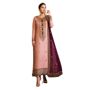 Fourniture directe d'usine pakistanaise Boutique Style robes femmes fête porter fantaisie broderie Patchwork conception robes pour femme - Product Image 1