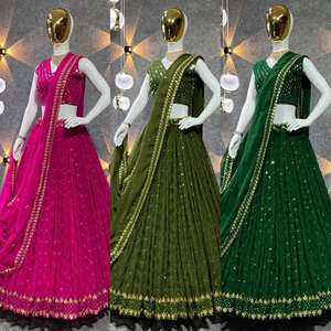 Most Beautiful Traditional Indian & Pakistani Female <b>Clothing</b> Embroidery Work Lehenga Choli Ethnic Dress for Women - Product Image 6