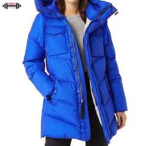Vestes matelassées en toile d'hiver décontractées unisexes durables 2025 avec col montant, écologiques, respirantes, parkas en gros - Product Image 1