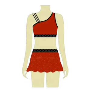 Ropa deportiva de porristas personalizada de alta calidad, ropa de práctica de equipo de baile, uniformes de porristas, trajes de calentamiento de alegría personalizados - Product Image 2