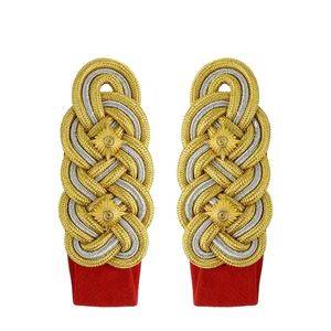 Fabricantes de alta calidad Lingote de alambre Hombro Insignia Uniforme Rango Hombro accesorios de tablero Uniforme Hombreras - Product Image 3