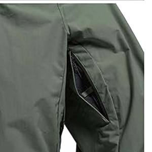 Pantalon décontracté respirant à taille haute pour homme Salopette multi-poches Fermeture éclair Street Trend Loose Baggy Stretchy Wide Leg Plus Size - Product Image 3