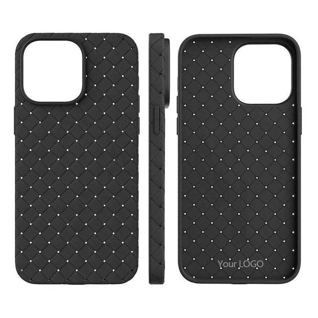 Magnetic Ring Holder Woven TPU Shockproof Luxury Case Wholesale With Phone Grip For 17 Plus 16 Pro Max