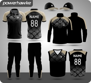 Jersey de cuello de manga larga con uniforme de Cricket 2025 de último diseño con Jersey y chaqueta de Cricket - Product Image 2