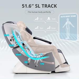 Fauteuil de massage 4D à double mécanisme 4D+2D, chauffage intégral du corps, de la taille et des épaules, avec rail SL étendu, masseur pour les pieds et les mollets, synchronisation musicale avec Hi-Fi - Product Image 3