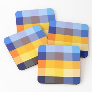 Custom Logo Handmade Durable Natural Mango Wood/Acacia Wood Over Printed Tea Serving <b>Coasters</b> 4 Pieces <b>Set</b> - Product Image 5