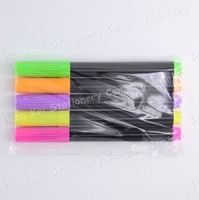 Ensemble de stylos surligneurs permanents en plastique multicolores pour enfants, pour une utilisation scolaire sur papier