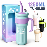 Gobelet isotherme en acier inoxydable 750 ml avec logo personnalisé, poignée et paille, tasse de voyage à double paroi sous vide pour café