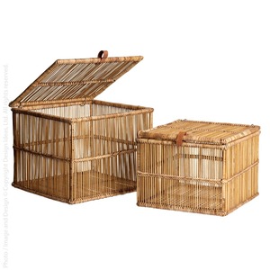 Cesta decorativa de bambú y ratán, cesta de almacenamiento hecha a mano, venta al por mayor, ecológica, hecha en Vietnam - Product Image 6
