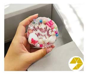 Miroir coquillage du Vietnam, nouveau modèle fait à la main, coquillages mélangés naturels, miroir coquillage décoratif exquis pour l'élégance de la maison - Product Image 3