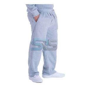 Pantalones de hombre lavados de alta calidad, pantalones de chándal acampanados, ropa de calle de algodón con logotipo personalizado, joggers informales para hombre - Product Image 2