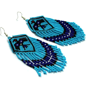 Pendientes de gota de cuentas de semillas hechos a mano para mujer pendientes de gota de cuentas bohemias personalizados con aceptar pendientes de diseño personalizado - Product Image 4