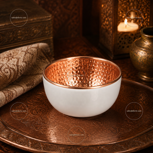 DIVRIS Bol de manucure professionnel en cuivre fait main, design moderne et écologique, emballé en boîte pour les fournitures d'art des ongles à domicile - Product Image 4