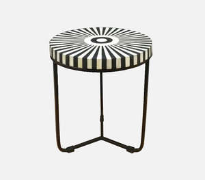 โต๊ะข้างฝังลายดอกไม้สไตล์ร่วมสมัยทำด้วยมือสำหรับห้องนั่งเล่นสไตล์สูงเฟอร์นิเจอร์กาแฟหรูหราสำหรับบ้าน - Product Image 1