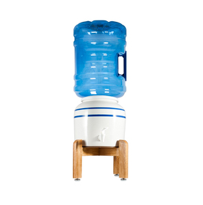 Dispensador de agua de botella de cerámica de porcelana blanca de alta calidad para uso comercial y doméstico de carga superior independiente - Product Image 1