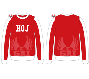 เสื้อสเวตเชิ้ตผ้าฝ้ายฟลีซปักลายฮีโร่แห่งเจริโคสำหรับผู้หญิง |   เสื้อครูว์เน็คผ้าฟลีซโพลีเอสเตอร์ปักลาย HOJ Masonic สำหรับสุภาพสตรี แบบสั่งทำพิเศษ - Product Image 4